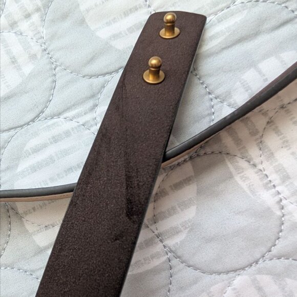 Women`s Waist Belt with Gold Metal Plate Size 14 main image 10